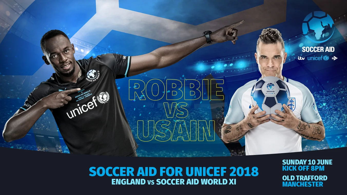 SOCCER AID 2018 USIAN BOLT