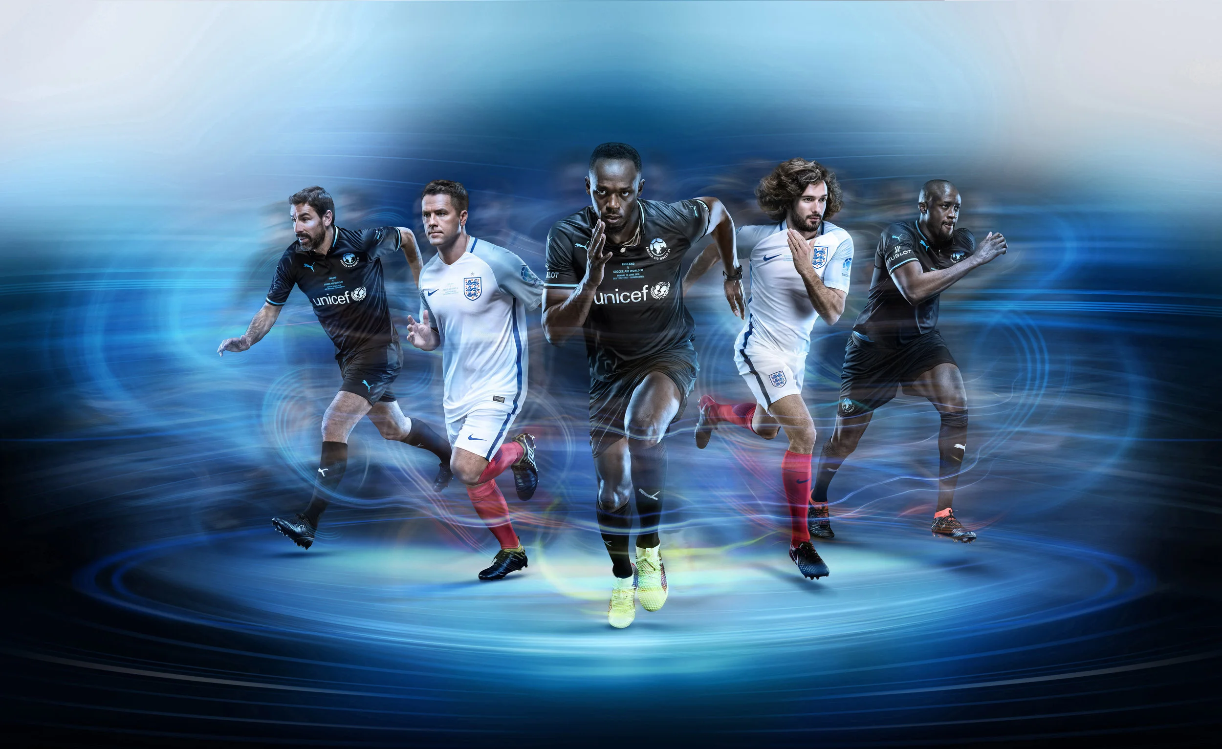 SOCCER AID PAUL COOPERSoccer Aid promo shoot football campaign photography