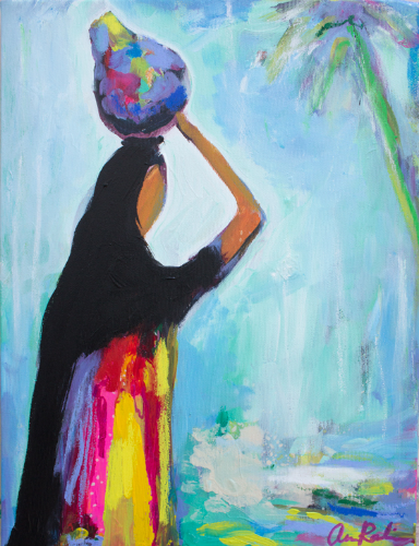 "Bedu in Blue" 12x16" View