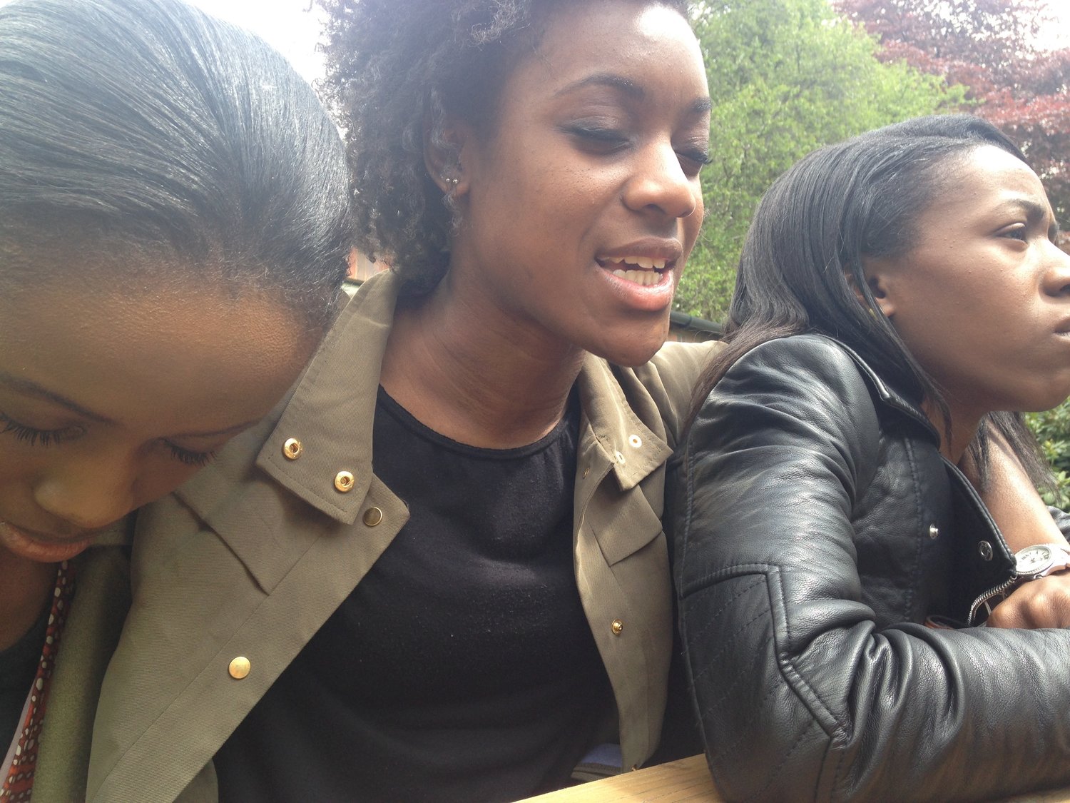 Samia Kanu, Shakira Bullen, Chidinma Obi, pray at University of Birmingham, UK, May 15, 2016