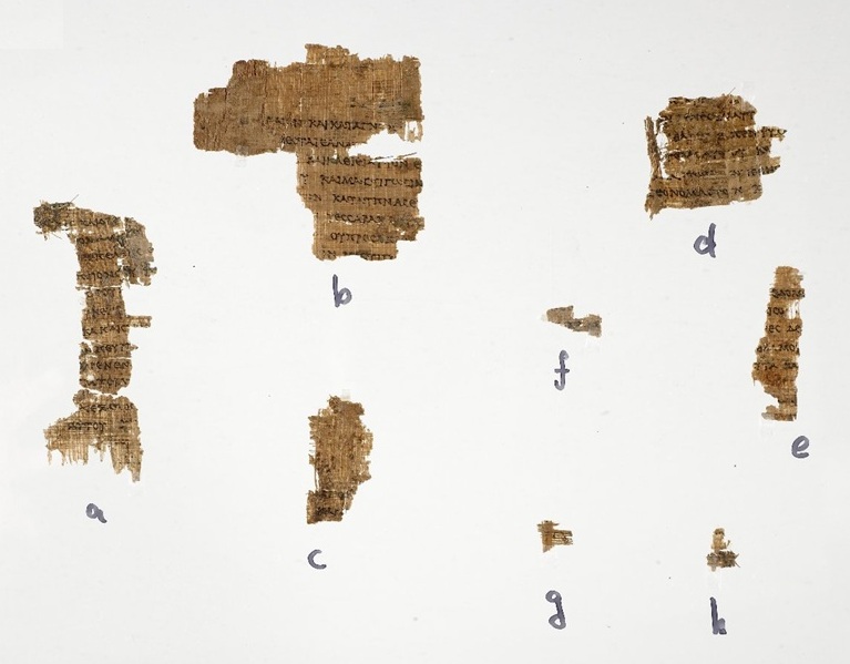 Fragments from Deuteronomy, manuscript of The Septuagint. John Rylands Library, Papyrus Greek 458