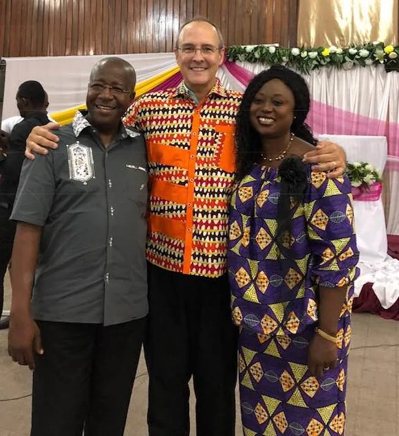 With preacher Moses & Honorine, Kinshasa, D.R. Congo