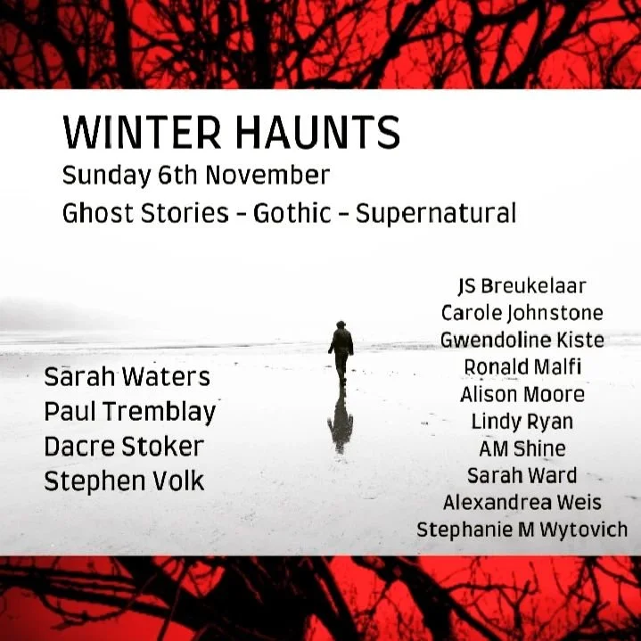 6th November, 10am-6pm

&quot;As the nights begin to draw in, WINTER HAUNTS brings together an incredible array of authorial talent for a unique day of interviews, talks and workshops for writers and readers of ghost stories, Gothic fiction and super