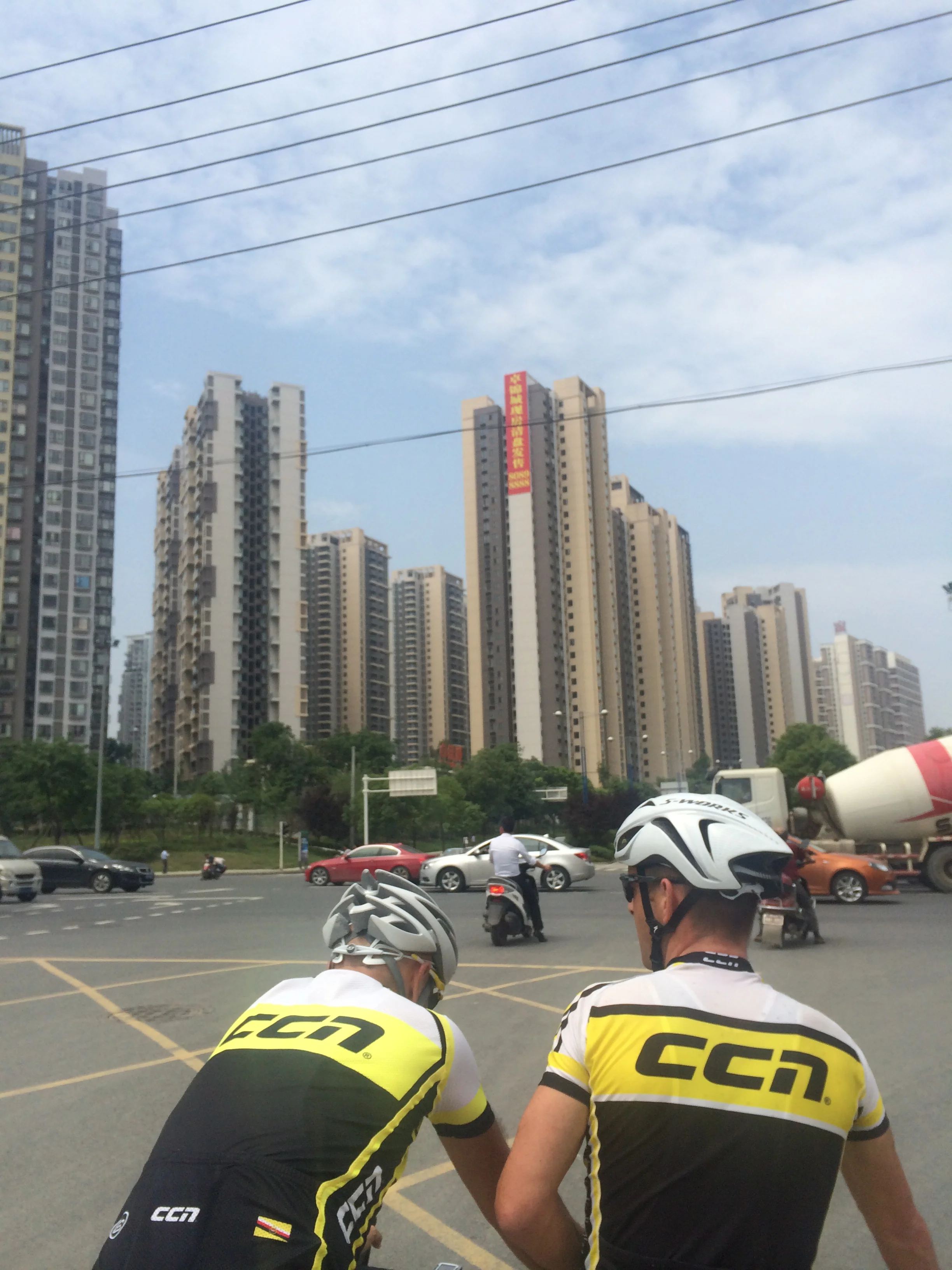 Showing the colours today around the city