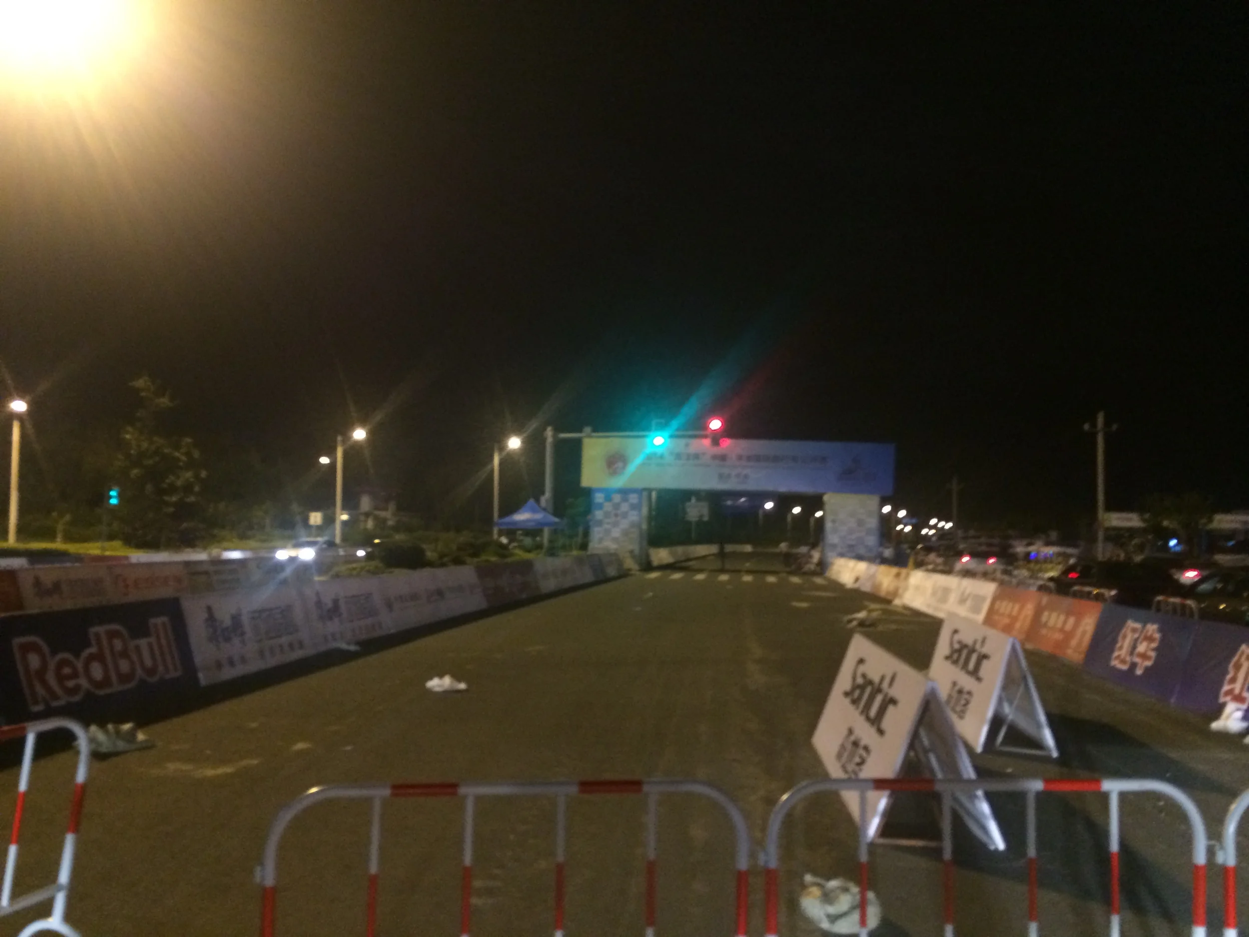 Late last night picking up the race number