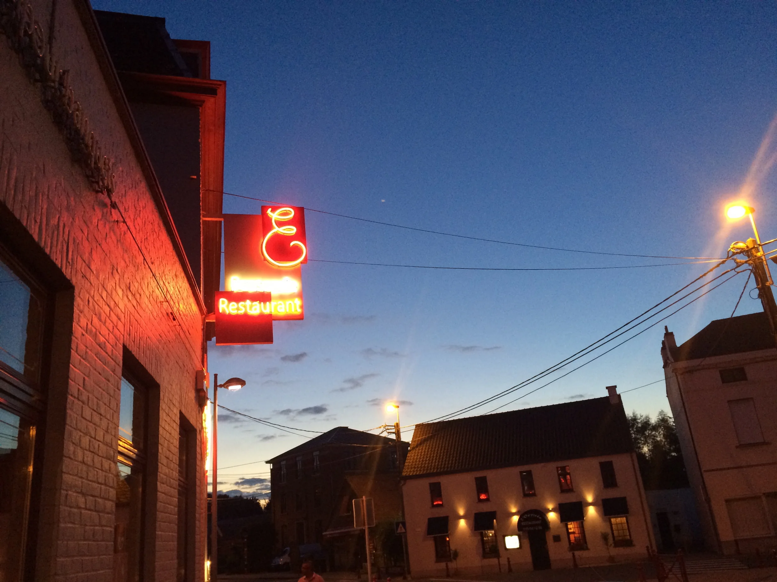 Lovely sunset during dinner