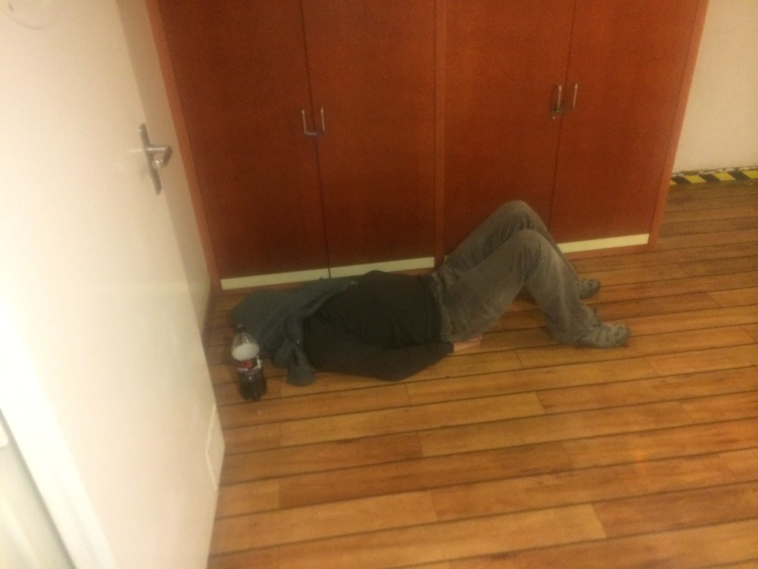 Different way of sleeping in the ferry