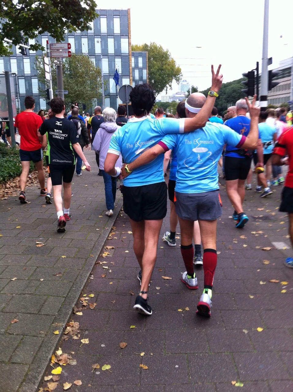 The Espressos Running Crew, funny characters.