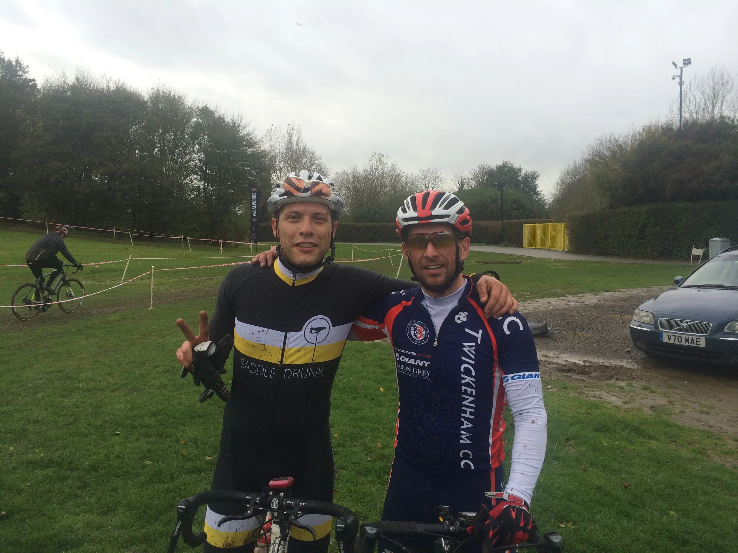 Steven(blue kit of TCC),nicknamed the Old ... was crying like a baby,because he chewed some of my mud.