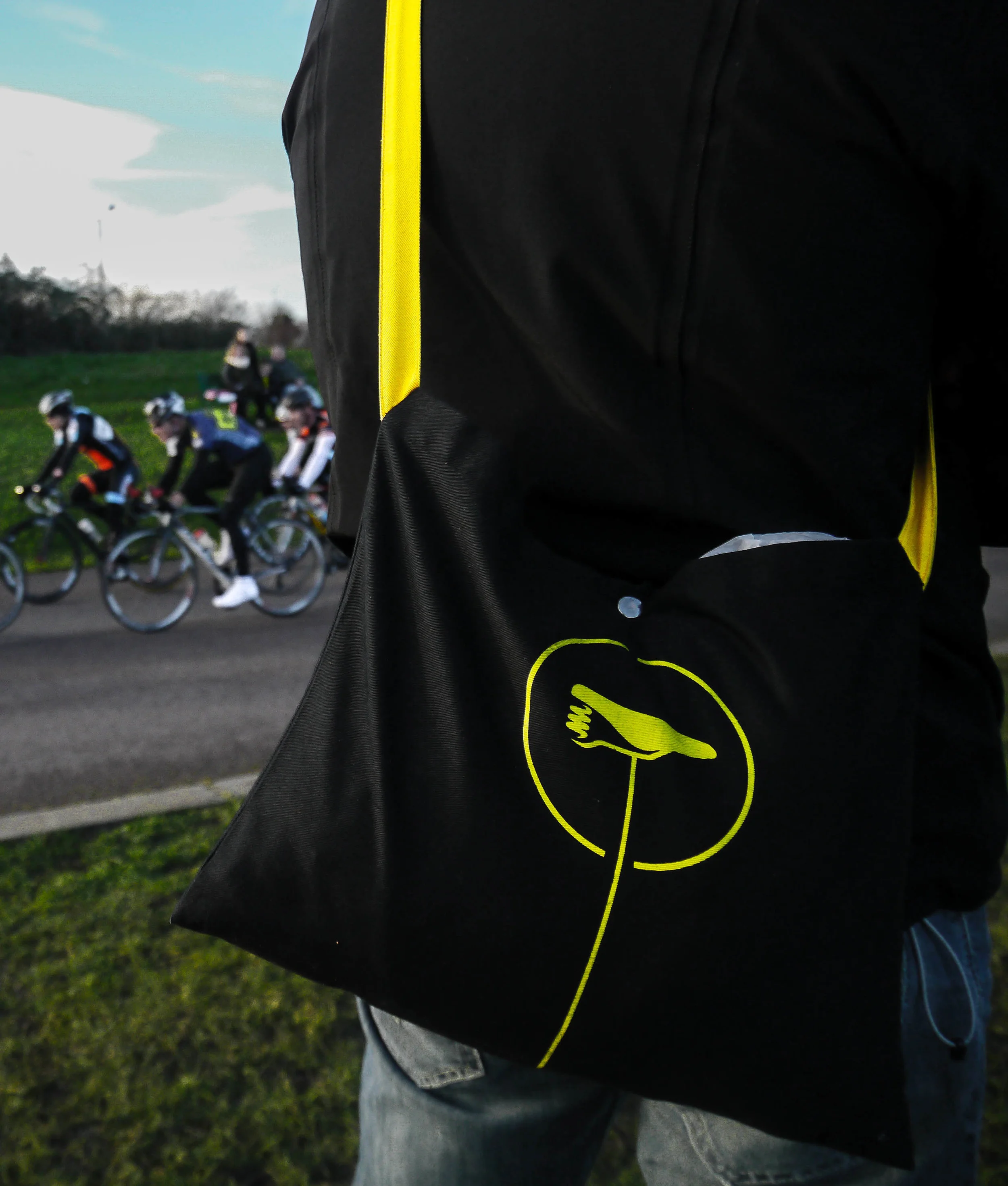 Sick SaddleDrunk team rider supporting the rest of the team
