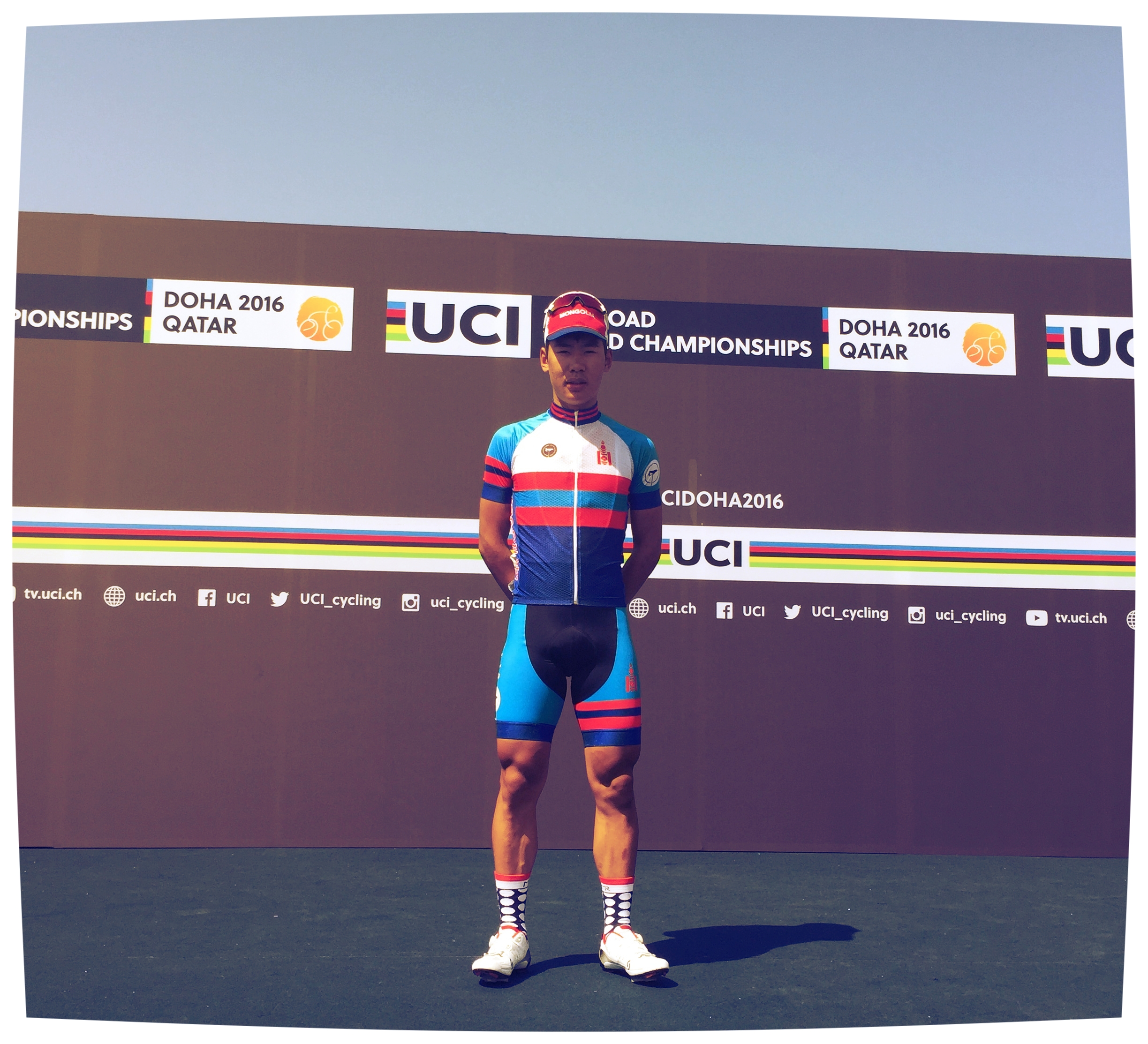 Tegsee before the start of the Junior Race.