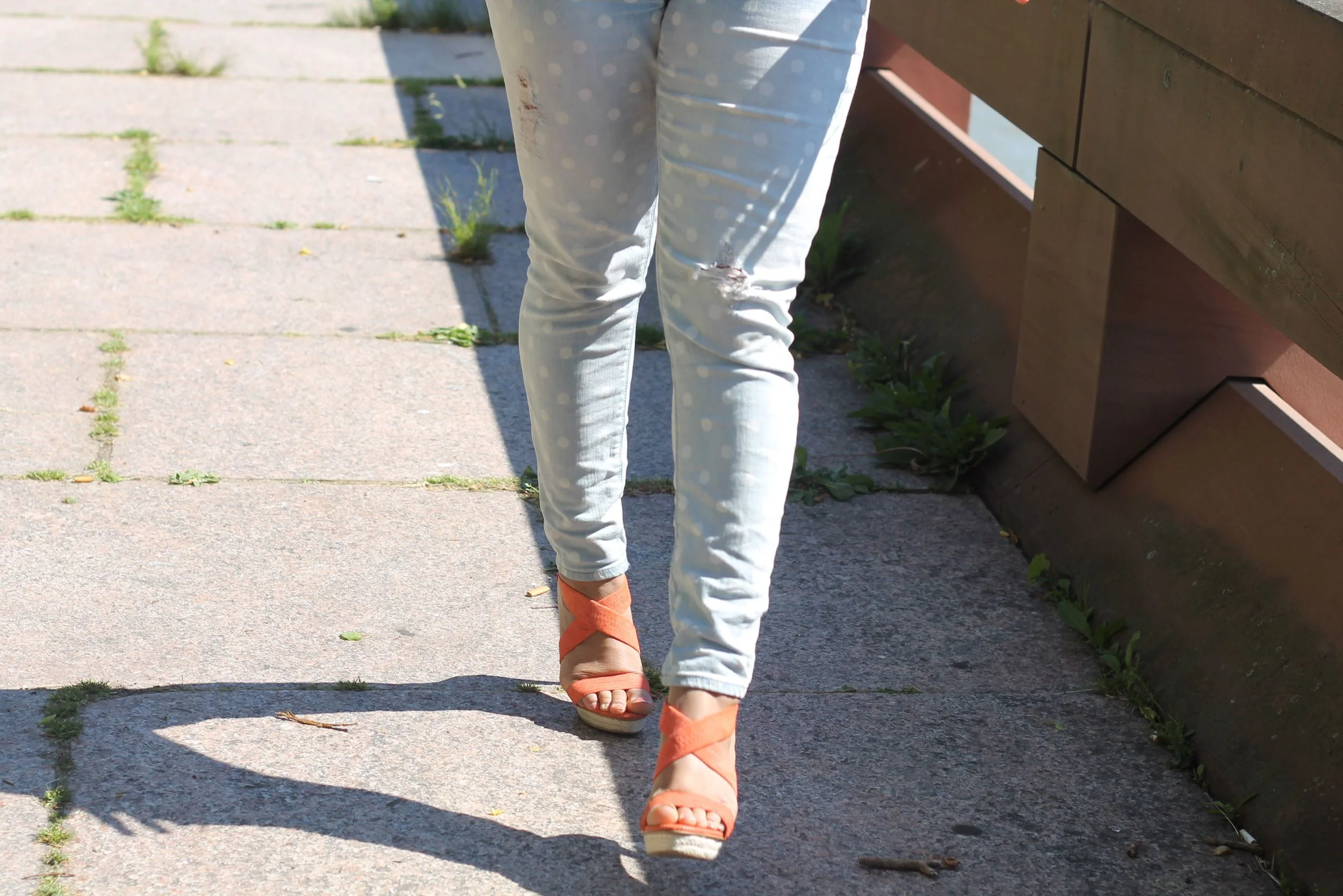 Express Polka Dot Jeans