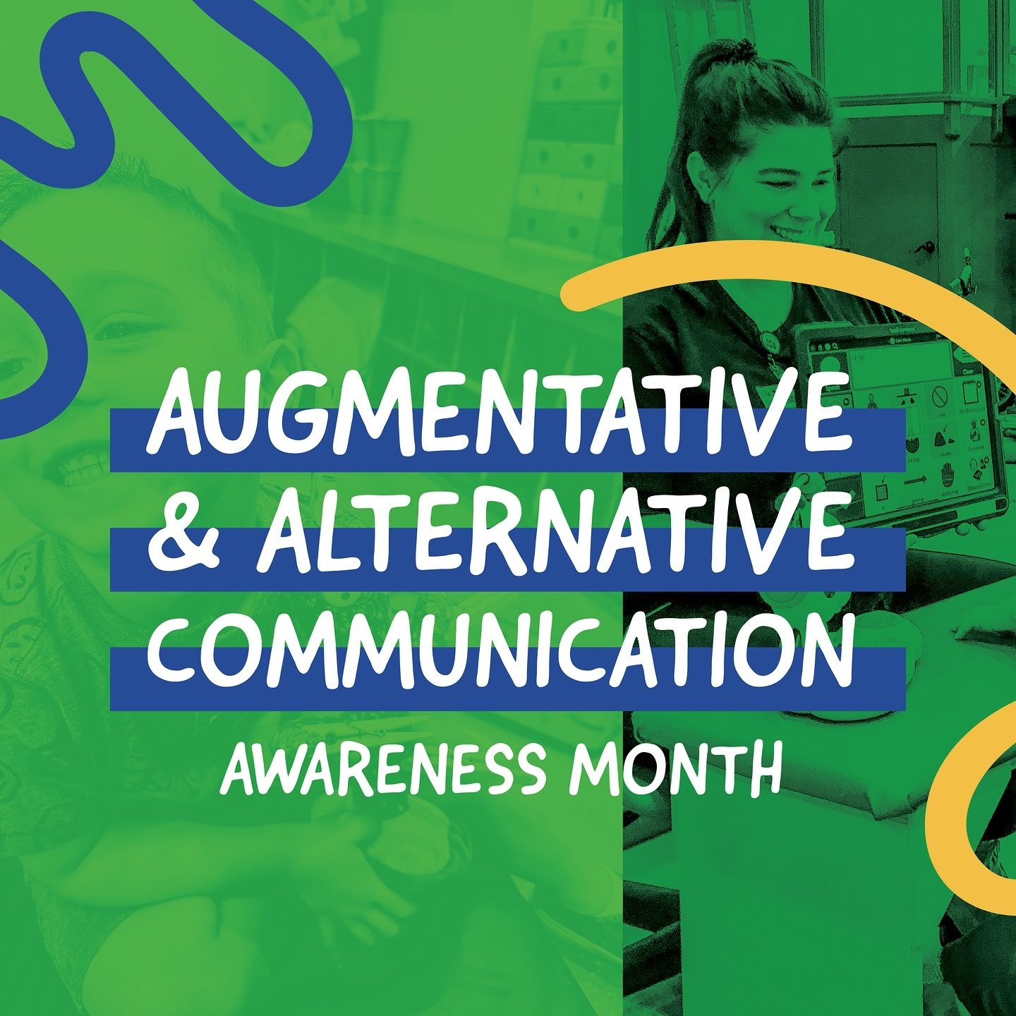 October is AAC Awareness Month! 🌟 

AAC, or Augmentative and Alternative Communication, includes all the ways people communicate besides talking. For many children with special needs, AAC tools like picture boards, speech-generating devices, and sig