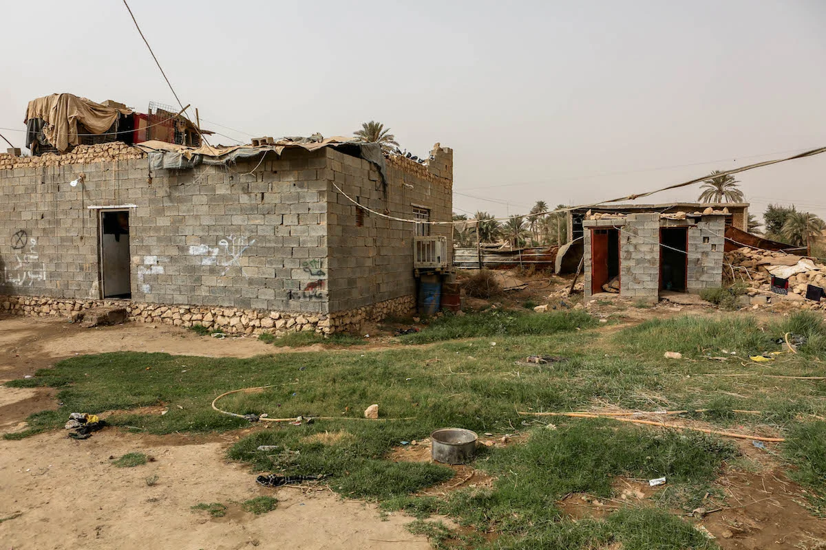 Malak's home, shared with her grandparents and 20 other people.