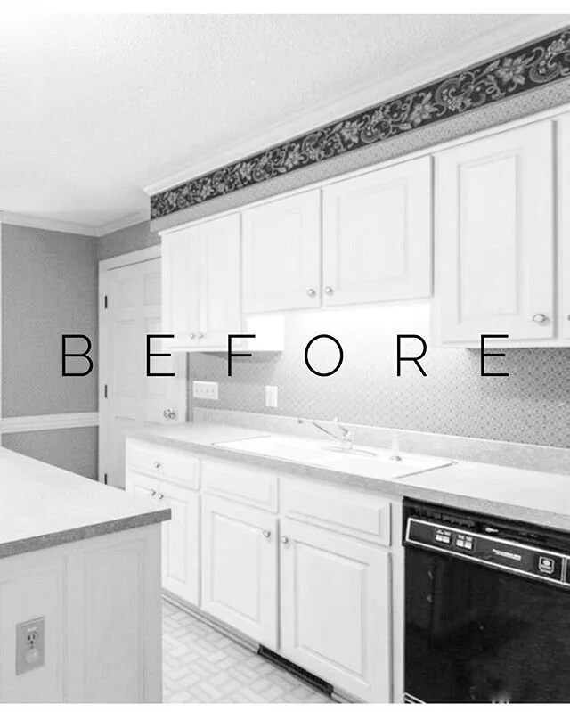 A little kitchen before + after. I still love looking at what this space was when we first bought it. It was a such undertaking, renovating the whole house. But the last of the house projects are being completed over the next few weeks, I&rsquo;ll ma