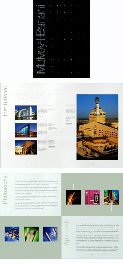Promotional Booklet for Mulvey & Banani Electrical Engineers
