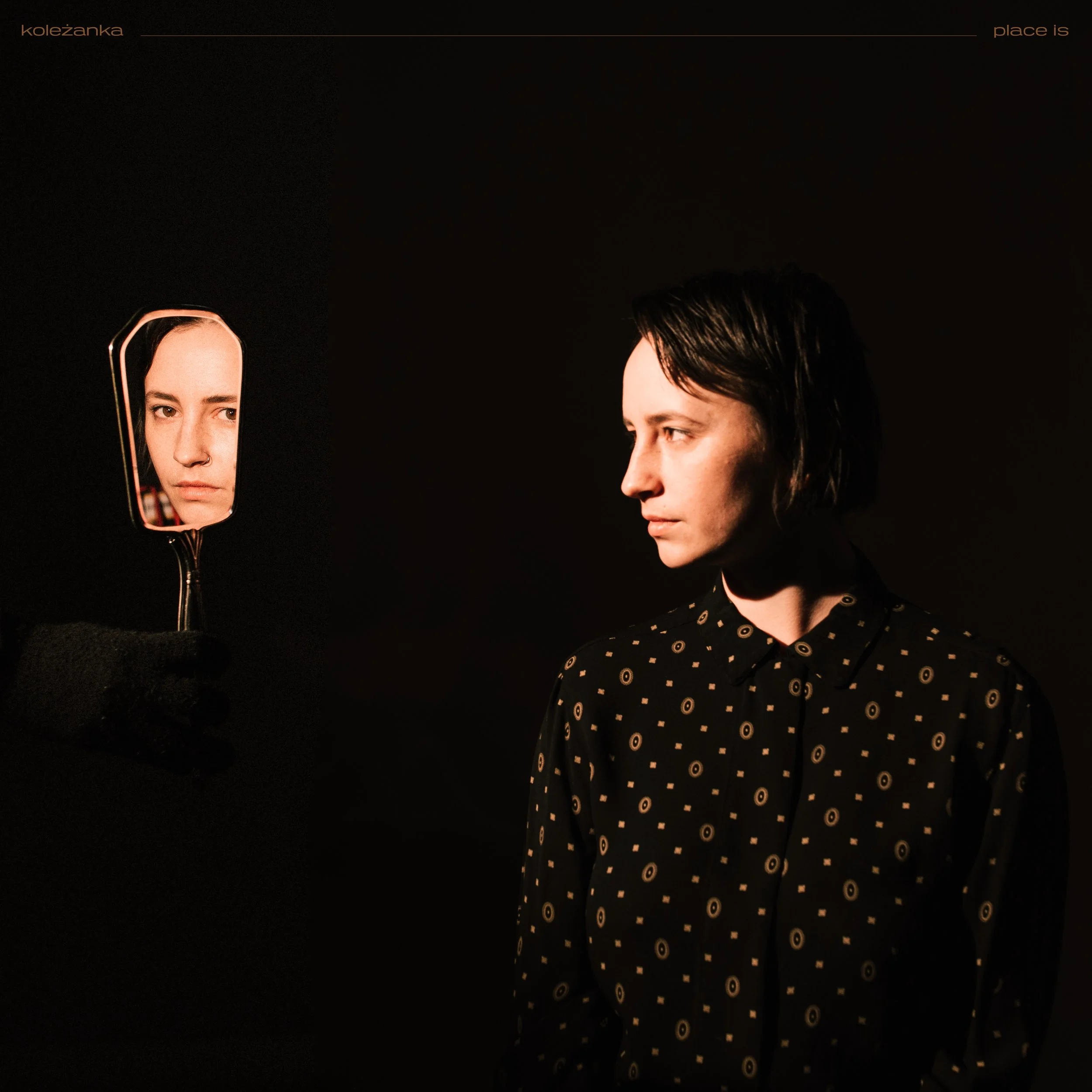  On Place Is, Kristina Moore writes songs about the anti-place, a state of being understood by truckers, deckhands, flight attendants, and touring musicians. An in-between existence where home becomes blurry, and improvised routines provide temporary