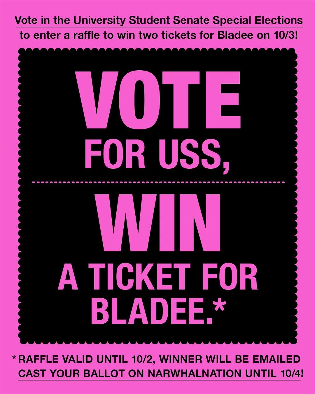 π£ FALL SPECIAL ELECTIONS ARE NOW LIVE! π£
You can vote for up to 4 candidates in either Parsons or Lang until Monday, October 6th.* You have until Thursday, 10/2 to be eligible to win two tickets to a 10/3 Bladee concert under the K at 7pm π
Cast