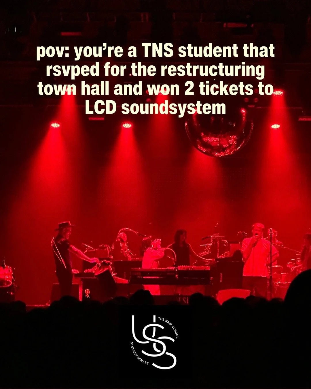 In the midst of finals, our students have been able to see some amazing artists for free this semester through our collaboration with @boweryballroom, like this picture sent to us yesterday from the @lcdsoundsystem show 🫶

Watch this page for more e