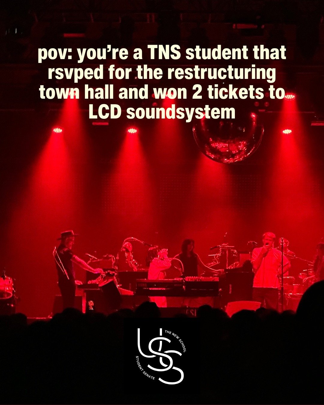 In the midst of finals, our students have been able to see some amazing artists for free this semester through our collaboration with @boweryballroom, like this picture sent to us yesterday from the @lcdsoundsystem show 🫶

Watch this page for more e