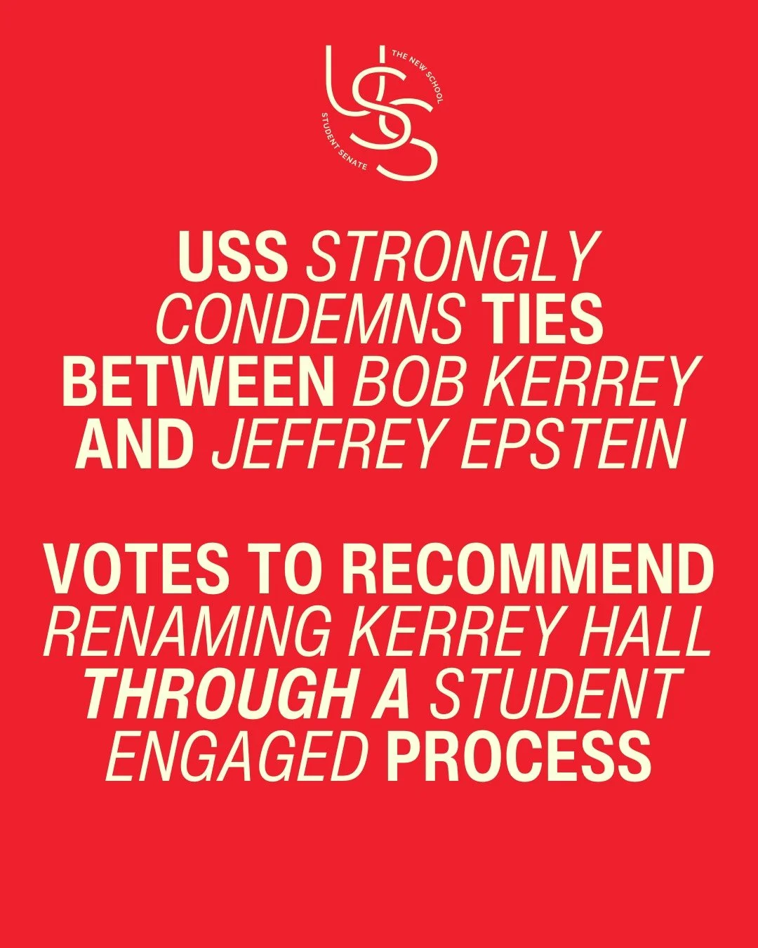 What do you think? Should we rename Kerrey Hall? Do you have any ideas?

-
-

#thenewschool #foryou #newyorkcity #nyc #nycstudent #nycstudentlife #residentiallife #college #tns #parsons #studentsenate #eugenelangcollege #epstein
