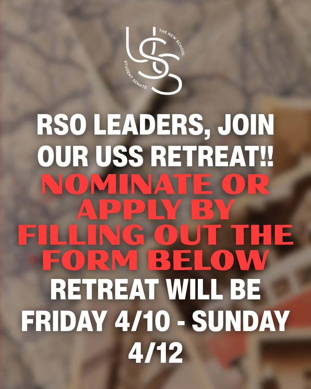 The Leadership &amp; Impact Retreat honors the individuals behind student organizations and initiatives who actively shape community life at The New School. Students, faculty, and staff are invited to nominate leaders whose work has made a meaningful