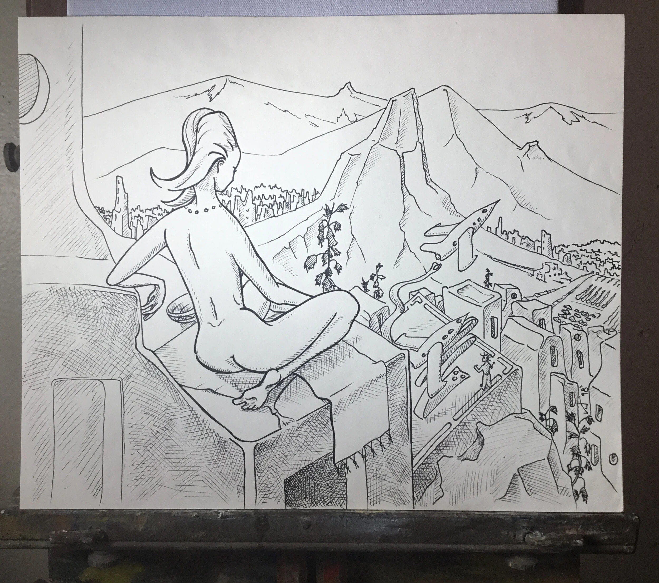 Enjoying the achieved state of ideal perfection.