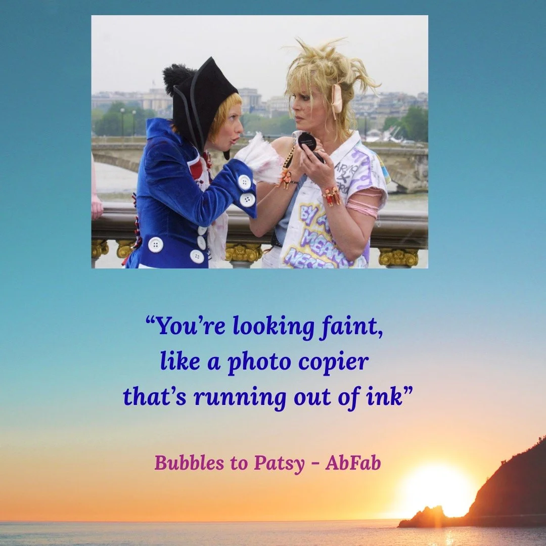 Big fan of Absolutely Fabulous. This is a golden grab. Enjoy! #abfab #absolutlyfabulous #patsy #bubbles