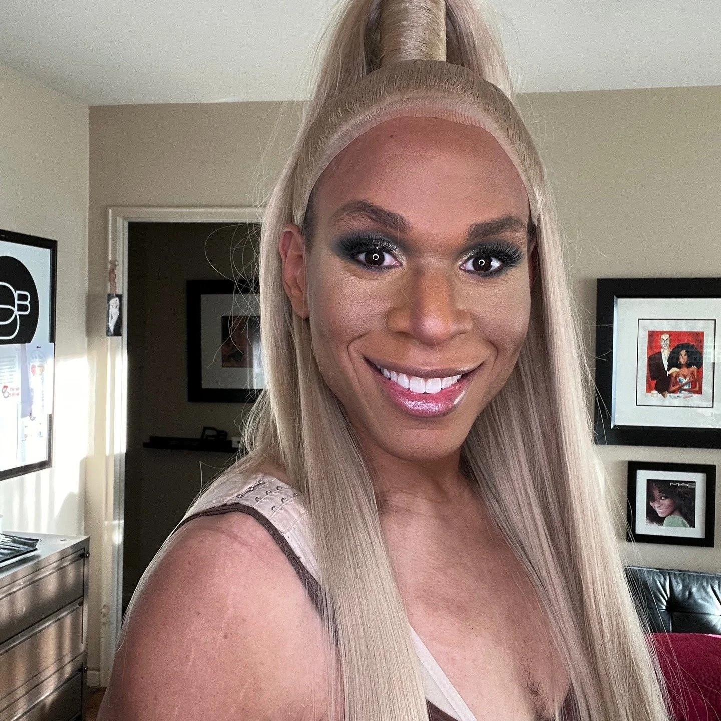 Drag Makeup is not just for Halloween. It&rsquo;s for any time in-between and offered all year long at my studio. Introducing @deonrixx. A new Drag Queen client who needed makeup for an event she was attending. What a knockout with a RuPaul / Beyonce