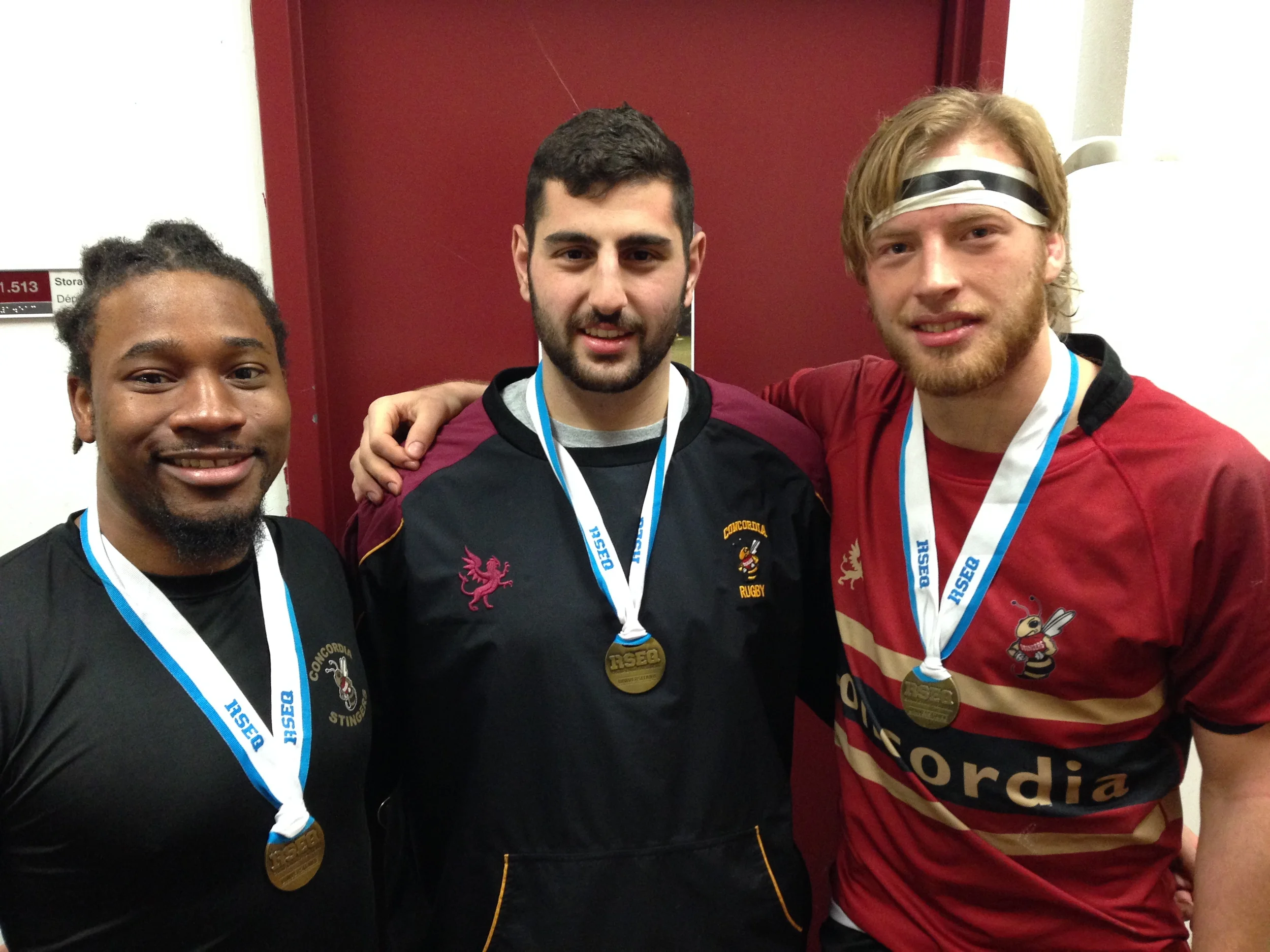 TMR's Golden Boys (left to right) Aaron Butler, Eric Samuel and Lucas Hotton