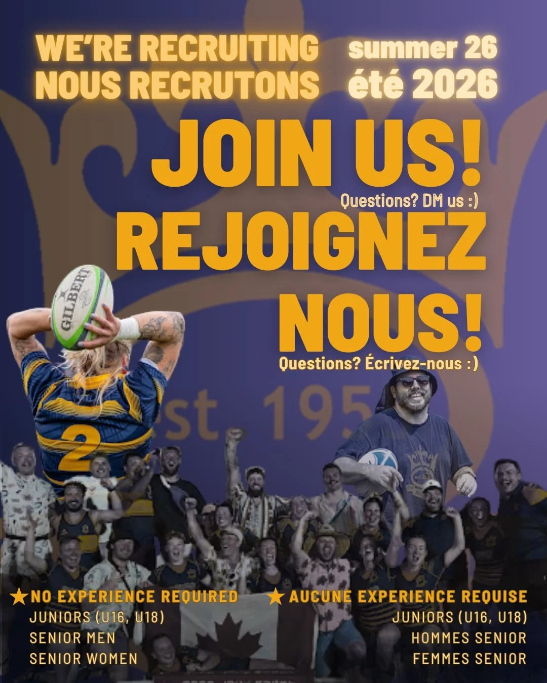 Dust off your spikes, pre-season training is just around the corner! 👟🔥
Next month, we&rsquo;ll have our first session March 6th at Brebeuf for a skills session in the gym. 

‼️Practice times and locations vary‼️

🗓️ March 6 | 20h-21h30 
📍Brebeuf