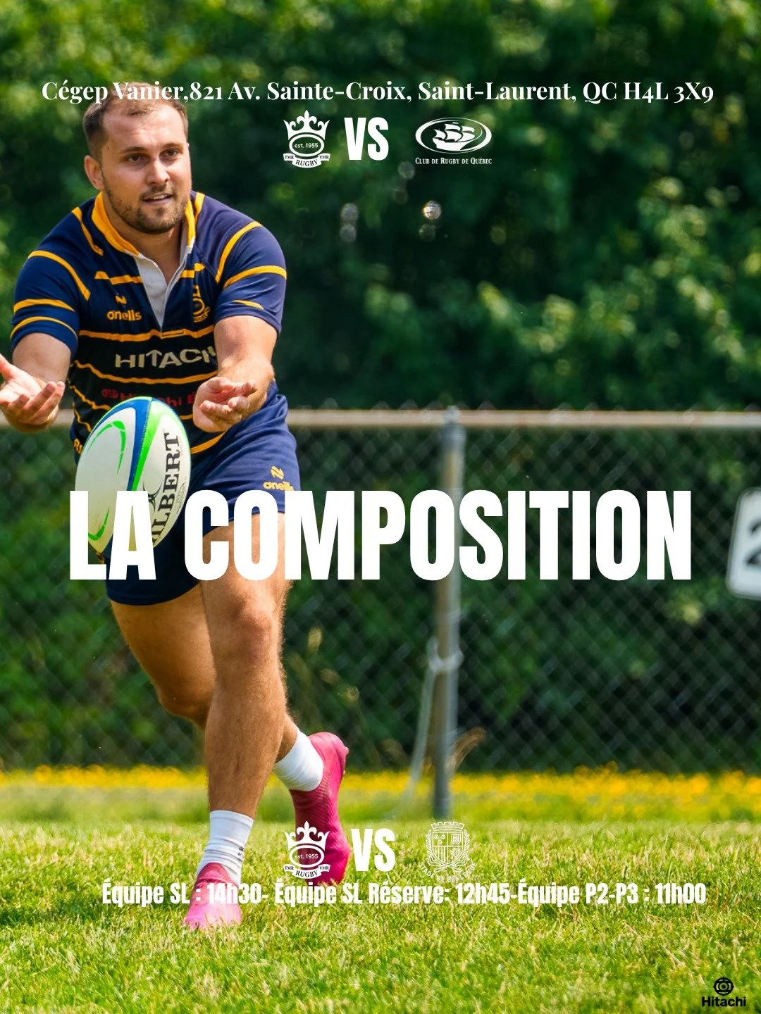 🚨 GROS WEEK-END DE RUGBY EN VUE 

Plusieurs matchs au programme, des gros impacts, des essais de folie et des joueurs pr&ecirc;ts &agrave; tout laisser sur le terrain 💥

📍 DU C&Ocirc;T&Eacute; DES HOMMES &mdash; C&eacute;gep Vanier

⚔️ P2-P3 vs SA