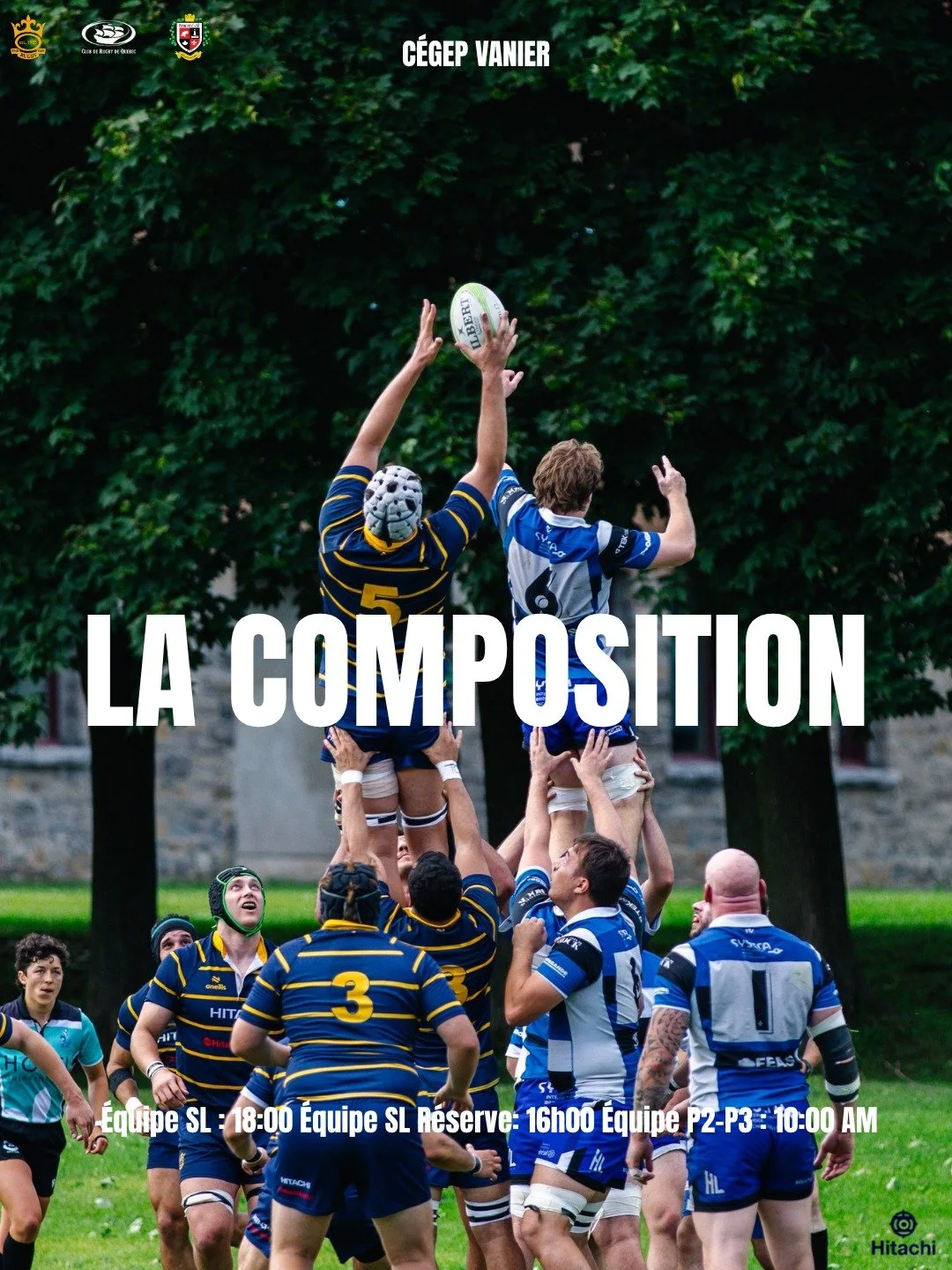 🚨 GROS WEEK-END DE RUGBY EN VUE

Cinq matchs &agrave; domicile, du rythme, des impacts et une journ&eacute;e compl&egrave;te de rugby au Vanier College 💥

📍 DU C&Ocirc;T&Eacute; DES HOMMES &mdash; C&eacute;gep Vanier
📅 23 mai

TMR VS CRQ- &Eacute
