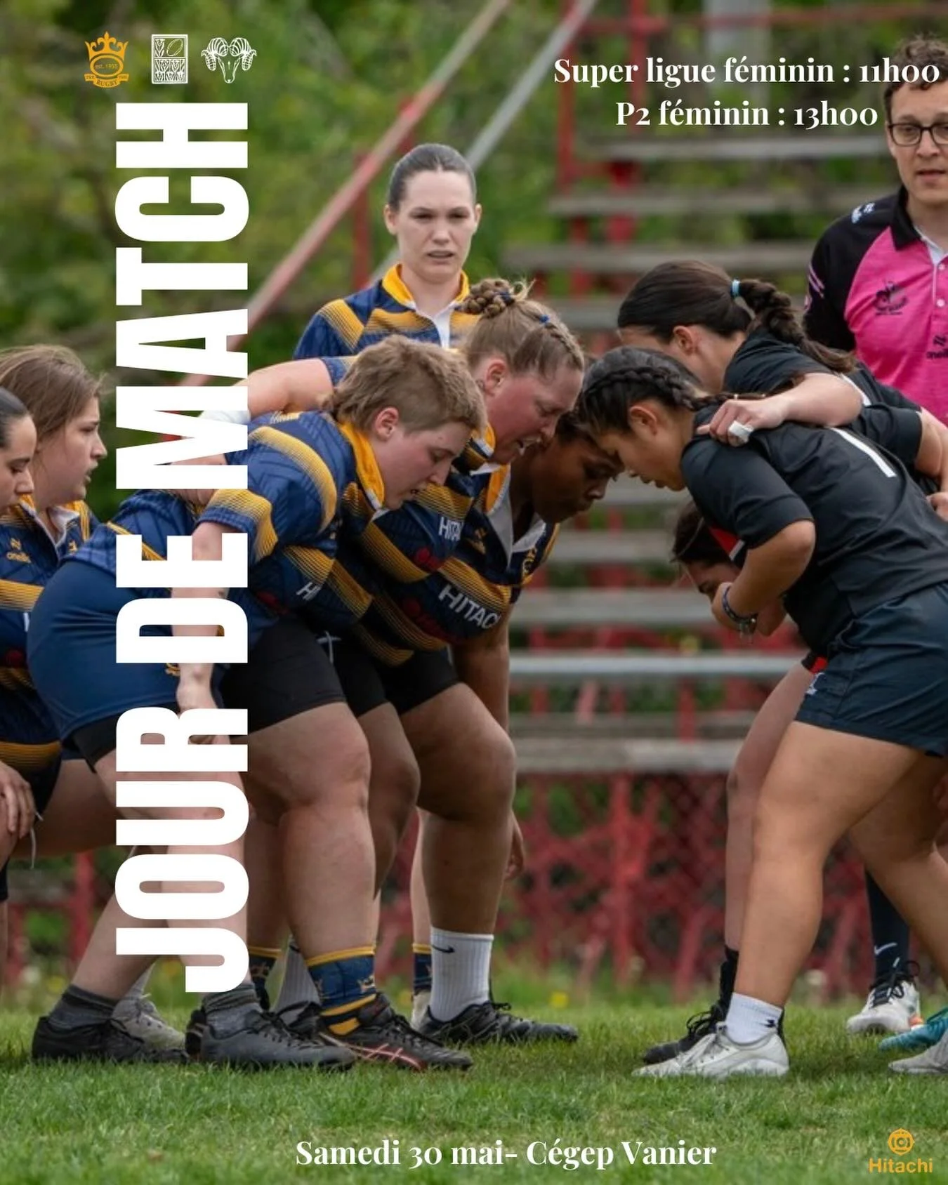 🚨 SAMEDI 30 MAI : JOUR DE MATCH &Agrave; LA MAISON

Bloquez votre journ&eacute;e, ce samedi, on vous accueille au C&eacute;gep Vanier d&egrave;s 11h00 du matin pour la super ligue f&eacute;minine, puis &agrave; 13h00 pour la P2 f&eacute;minine !

On