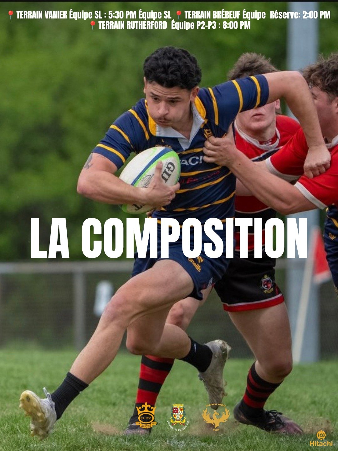 🚨 JOUR DE MATCH/ SAMEDI 6 JUIN 🚨

Gros programme aujourd'hui pour nos &eacute;quipes masculines ! On vous attend nombreux au bord des terrains pour faire du bruit 🗣️🔥

🕒 Le planning du jour :

14h00 | &Eacute;quipe R&eacute;serve au Terrain Br&e