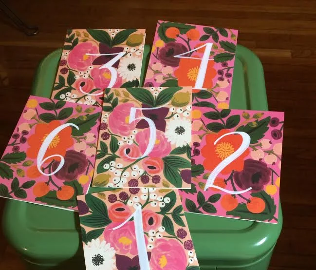 Table Numbers