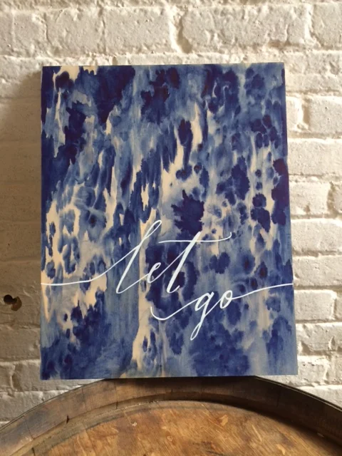 INDIGO. COLLABORATION WITH W.STROUPE . WATERCOLOR & ACRYLIC ON MAPLE. AVAILABLE.