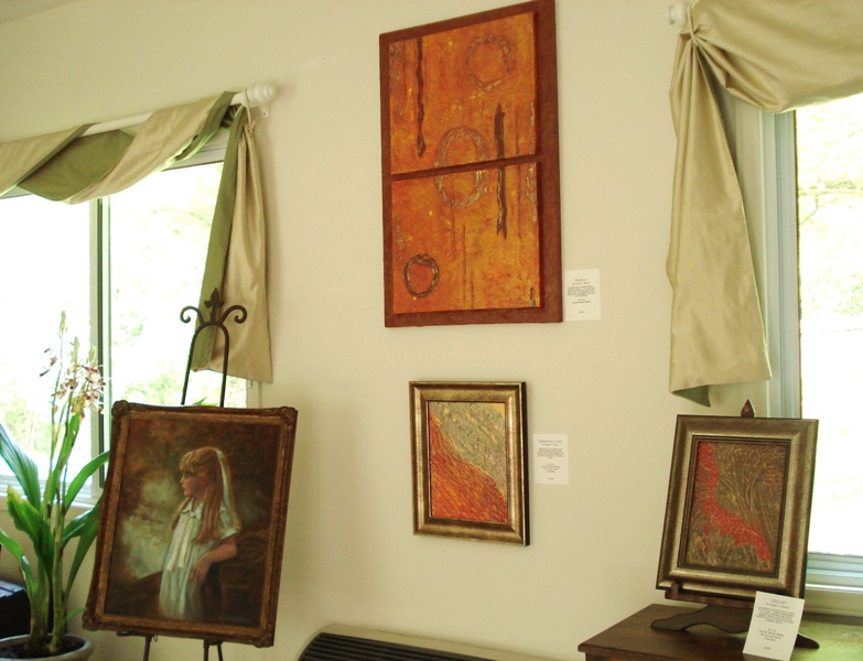 Portrait by Vivian, Abstracts by Susan