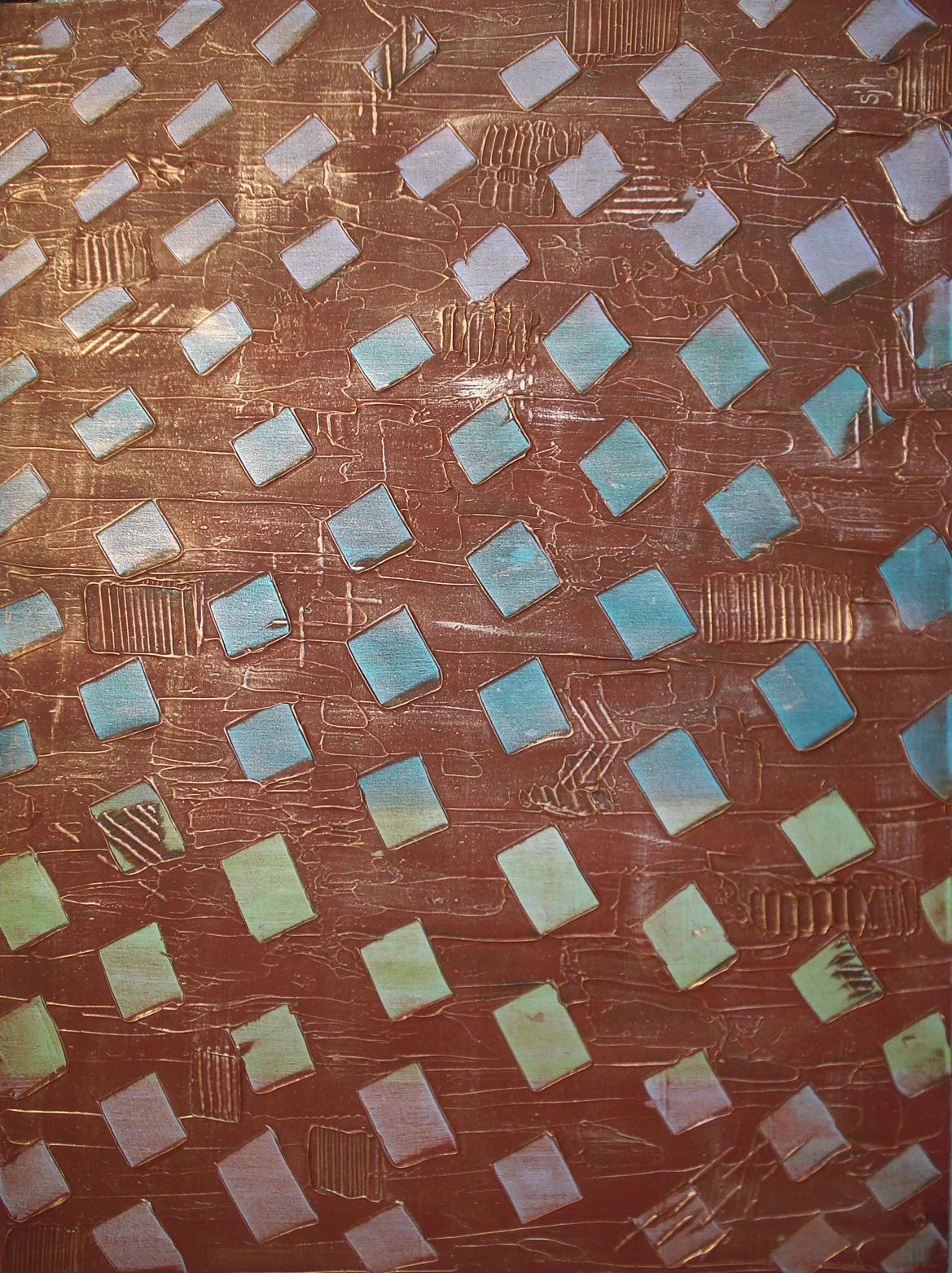 Random Matter 2- ( Vertical ) Textured Acrylic/Mixed Media Stretched Gallery Canvas 30 x 40 in.
