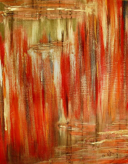 Touched by Love - 24x20 acrylic mixed-media - sold