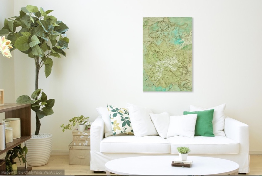Shown hanging vertically.