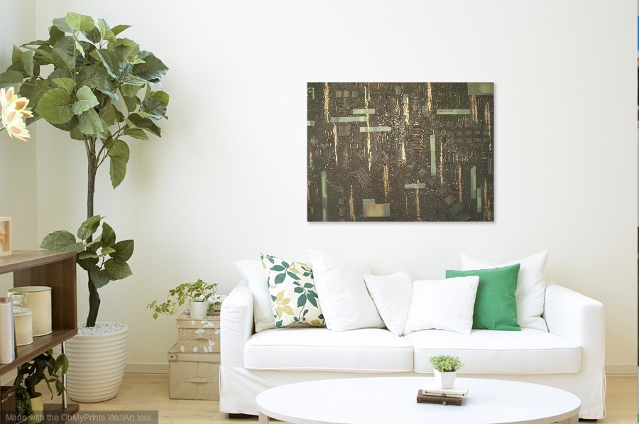 Shown hanging horizontally.