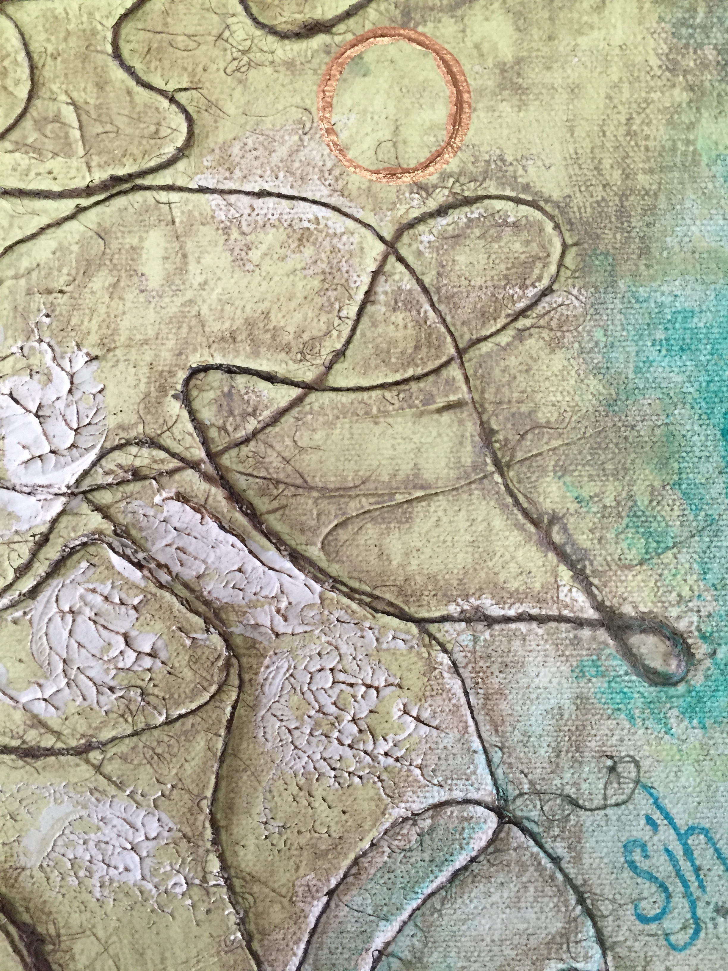Closeup sectional detail.