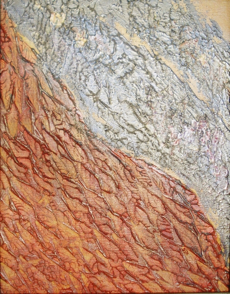 Simmering Time - 14" x 11" canvas panel, framed
