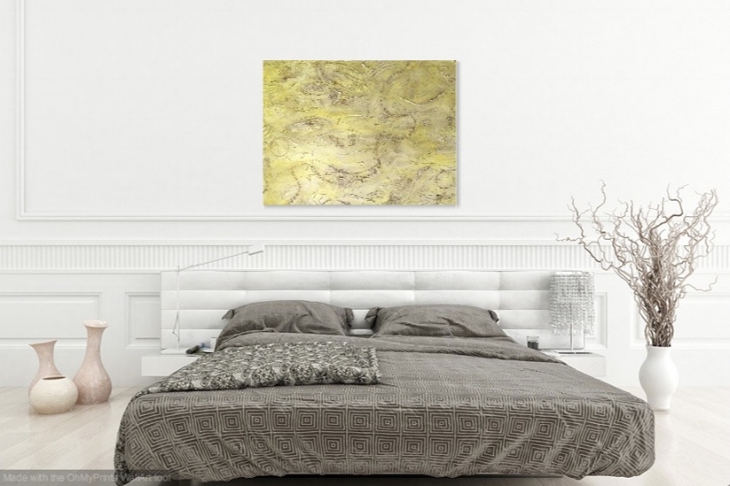 Released - shown hanging horizontal in a bedroom
