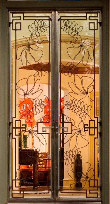 Custom Iron and Glass Front Door