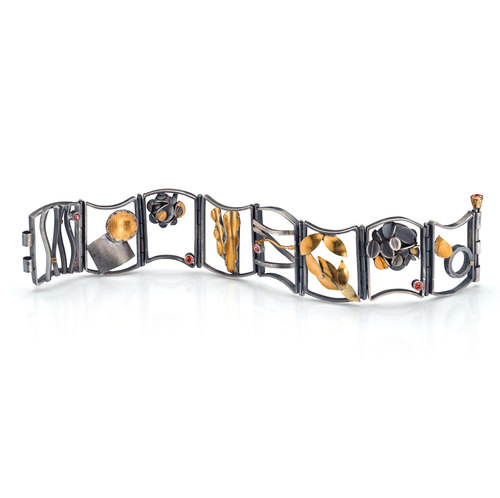 From the Desert Rose Collection: Desert Rose Hinged bracelet