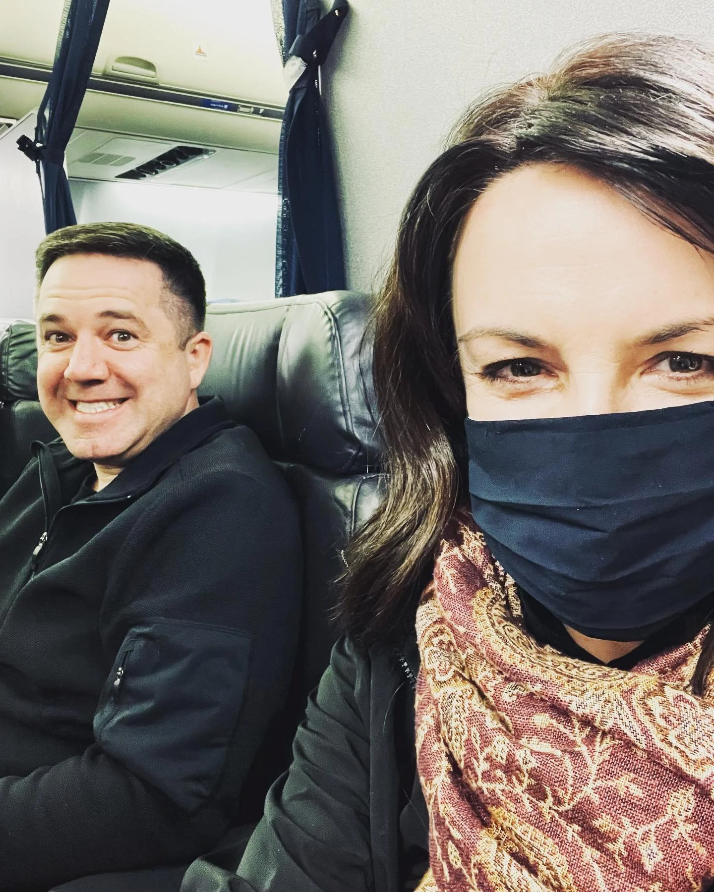 Better together. ❤️ 

Headed to Napa for a business mastermind with this guy! My favorite
traveling partner. He&rsquo;s ecstatic about taking a picture. 😂 

But I love his peaceful, &ldquo;whatever is will be&rdquo; way of traveling. Plus it&rsquo;s