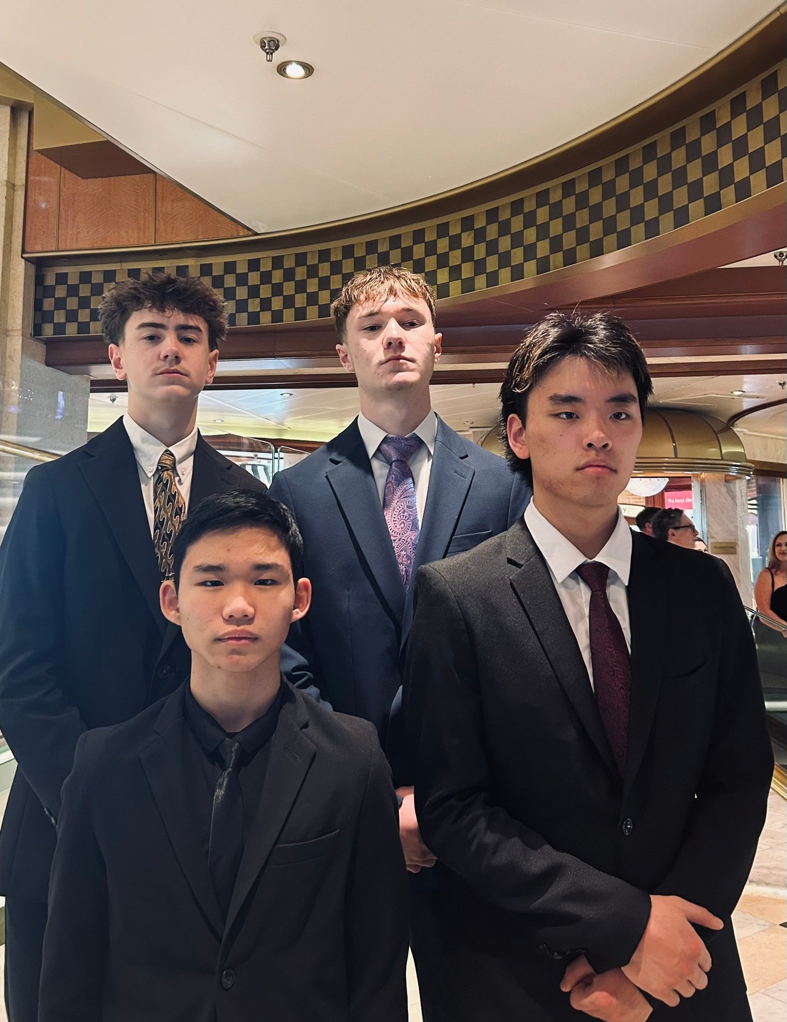 Formal night! 💕 We never quite know what will happen. 😂 Happy early 16th Jay!