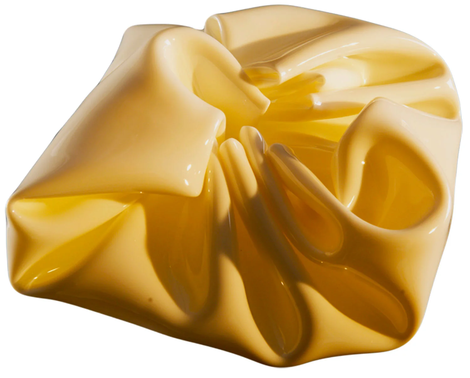   Vanilla Crumple  2014 Approx. 12" x 10" x 6" Epoxy resin, pure pigments  Sold  